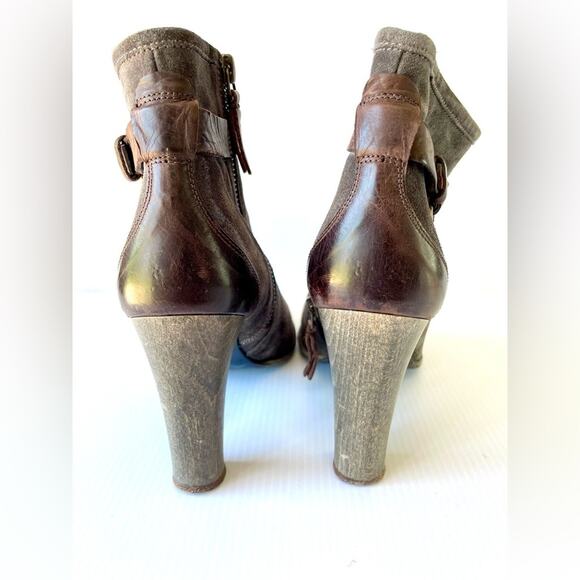 N.D.C.‎ Suede Ankle Boot Women’s 6.5/EU 37 Grey Western Boho Handmade Spain Fall - Picture 3 of 14